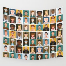 15 avatars characters Wall Tapestry