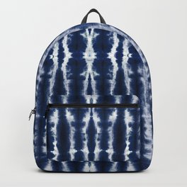 Palm Tiki Shibori Indigo Backpack