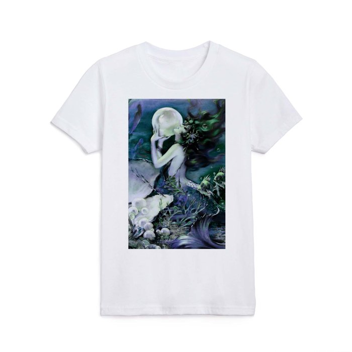 Henry Clive: Mermaid With A Pearl Blue Green Kids T Shirt