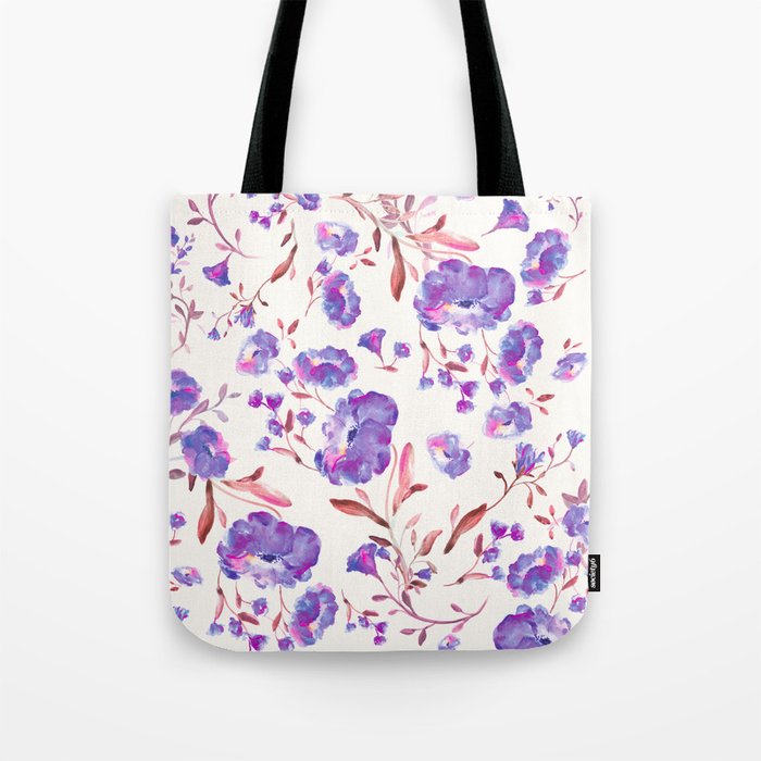 Amethyst flowers – series 2 pattern 2 A Tote Bag