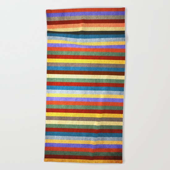 Crazy Stripes Beach Towel