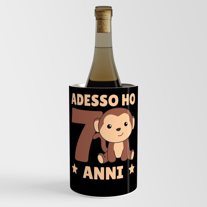 Children 7th Birthday Monkey Adesso Ho 7 Anni Wine Chiller