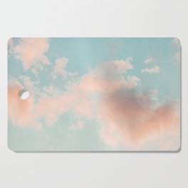 Cotton Candy Clouds - Pastel Nature Photography Cutting Board