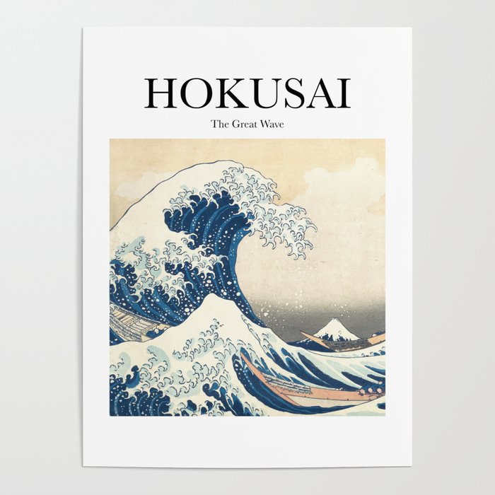 Hokusai - The Great Wave Poster by Artily | Society6