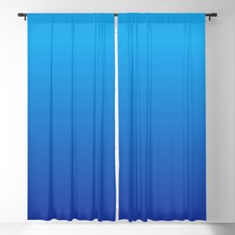 BRIGHT BLUE GRADIENT Blackout Curtain