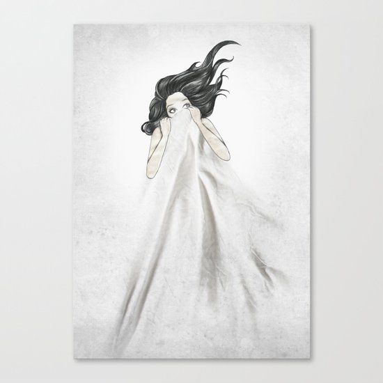 White As A Sheet Canvas Print