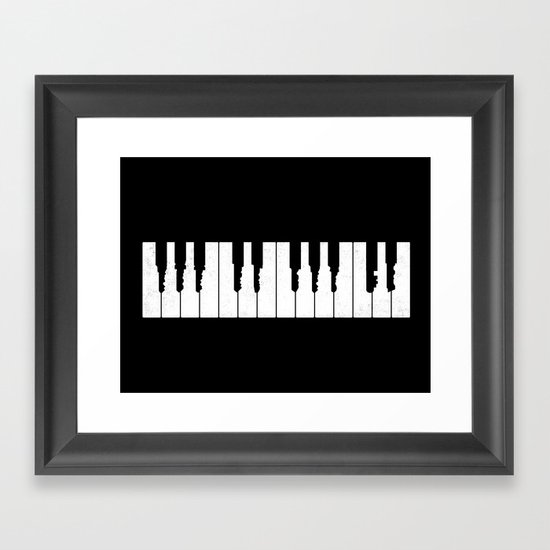 Piano Keys Framed Art Print