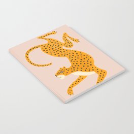 Leopard Race - pink Notebook