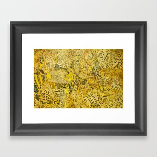 Serpent City Framed Art Print