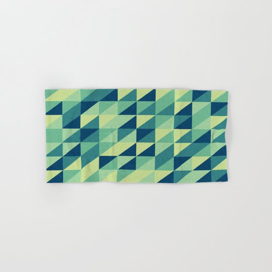 turquoise pattern Hand & Bath Towel
