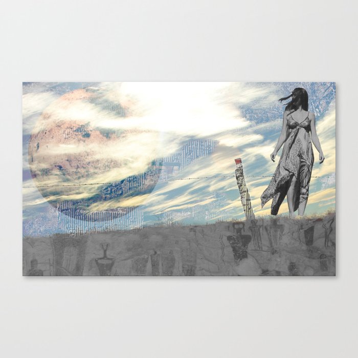 Worlds In Collision  Canvas Print