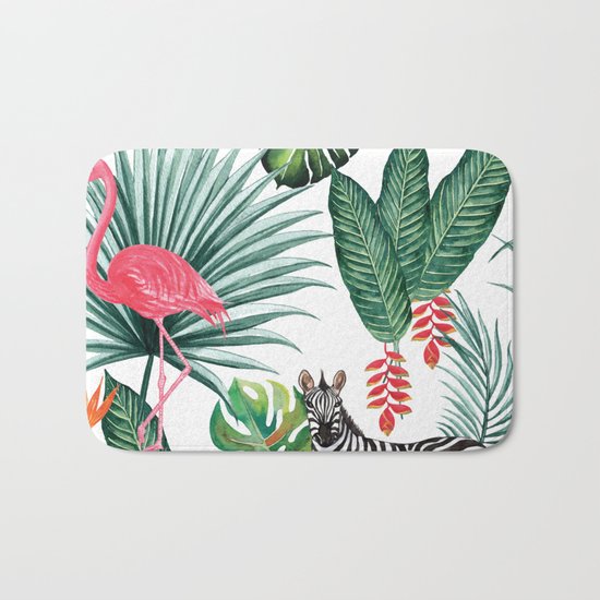 Nature Zebre pattern Bath Mat
