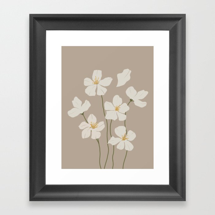 Flower Market Framed Art Print