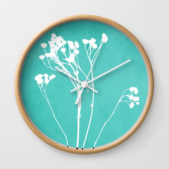 Abstract Flowers 1 Wall Clock