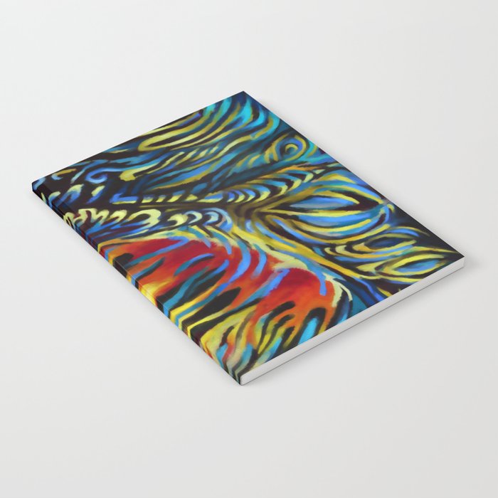 Abstract 2 Bright Multicolor Notebook By Adamoebius