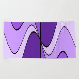 Hypnotic hippie purple Beach Towel