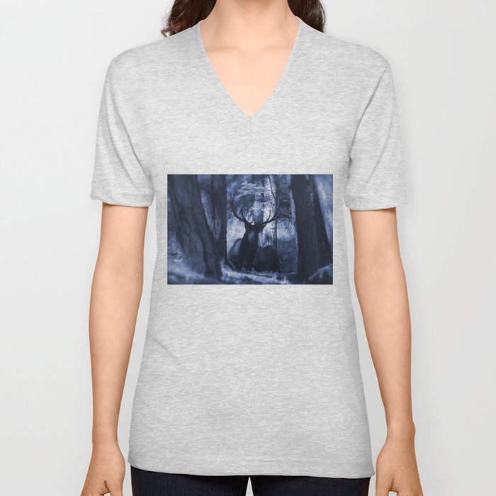 King of the forest V Neck T Shirt
