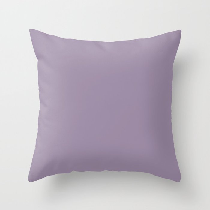 Deep Amethyst - solid color Throw Pillow