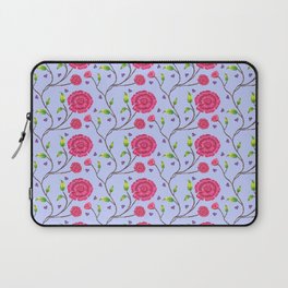 Pink and Blue Flower Desing  Laptop Sleeve