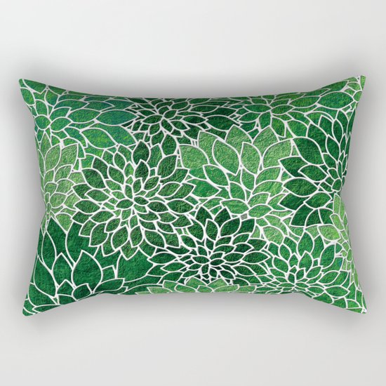 Floral Abstract 23 Rectangular Pillow