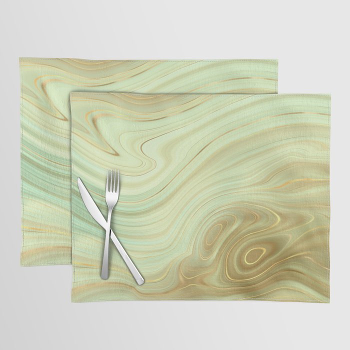 Gold Abstract Agate 20 Placemat