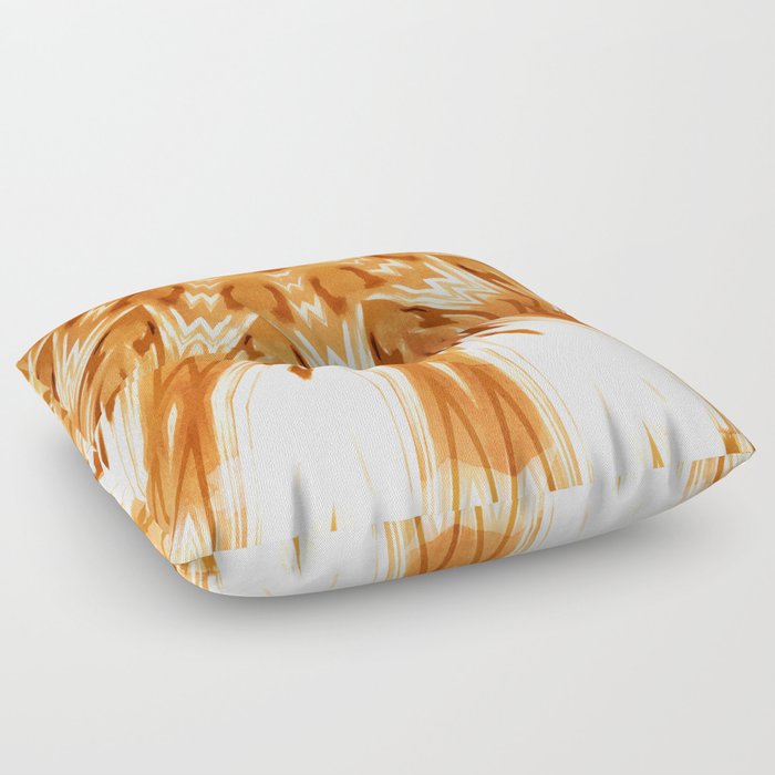 Mandala Art White Boho Floor Pillow By Creativeart