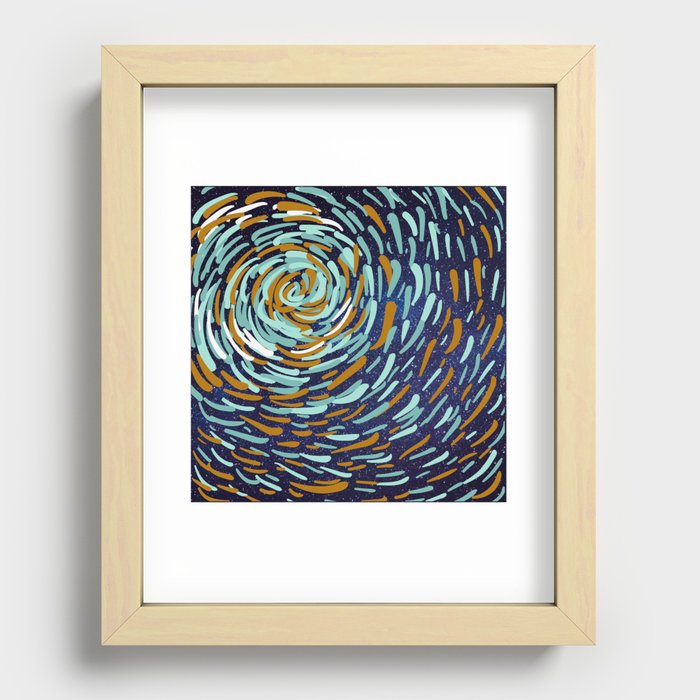 Van Gogh Starry Night Recessed Framed Print