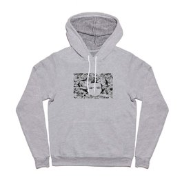 PHOENIX AND THE FLOWER GIRL "STEP BY STEP MOVING" SINGLE PRINT Hoody | Music, Black and White, Illustration 