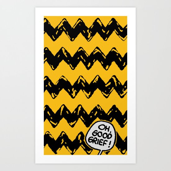 CHARLIE CHEVRON Art Print