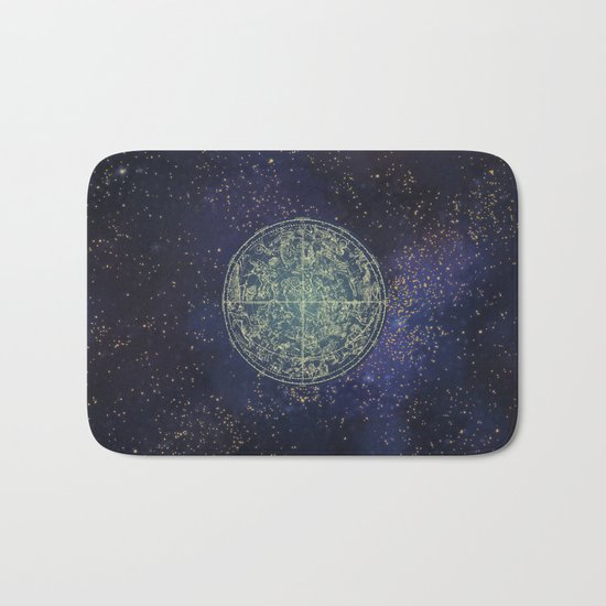 Ancient zodiac Bath Mat