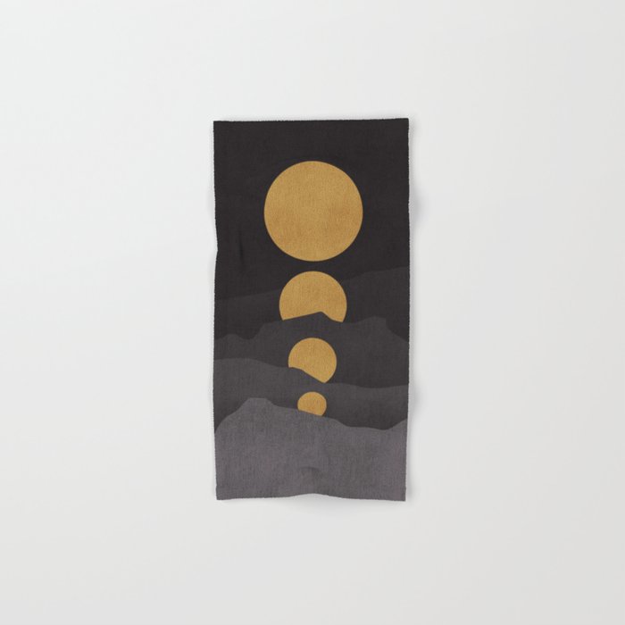 Rise of the golden moon Hand & Bath Towel