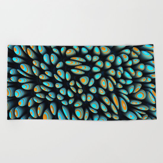 Blue Bloobly Beach Towel