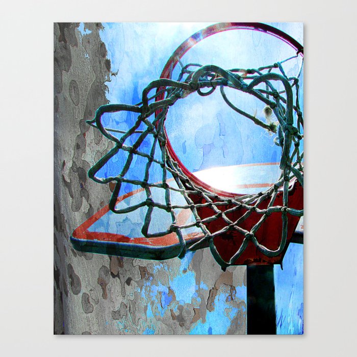 Basketball art spotlight vs 6 Canvas Print by |