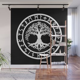 Yggdrasil /// Rune Circle (Variant II) Wall Mural