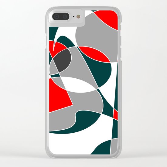 Abstract #76 Clear iPhone Case