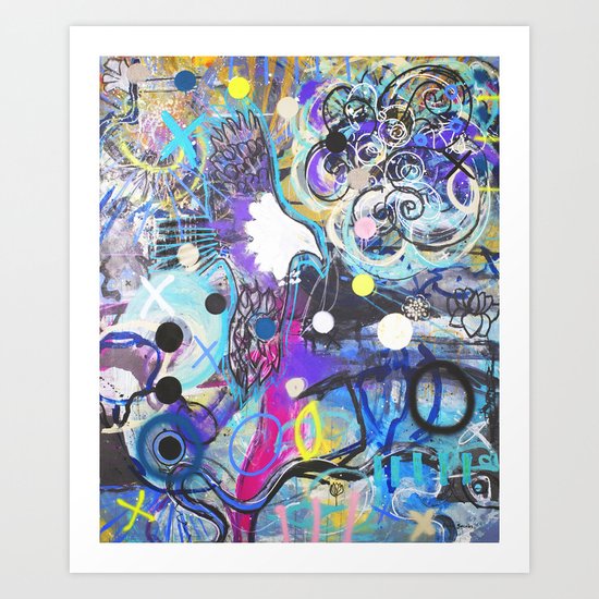 Flying Eagle Art Print