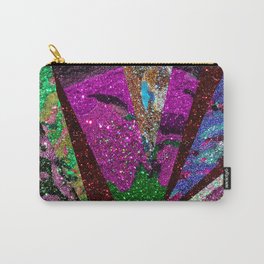Peacock Mermaid Lavender Abstract Geometric Carry-All Pouch