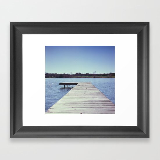Lone Dock Framed Art Print