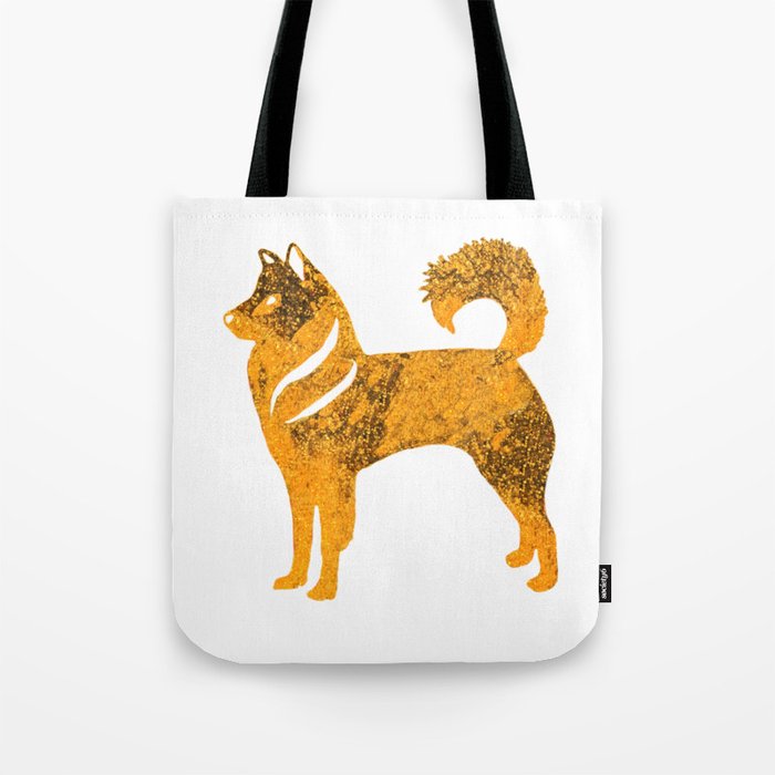 Golden Husky Dog Tote Bag