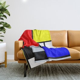 Mondrian Throw Blanket