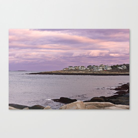 pigeon cove sunset Canvas Print