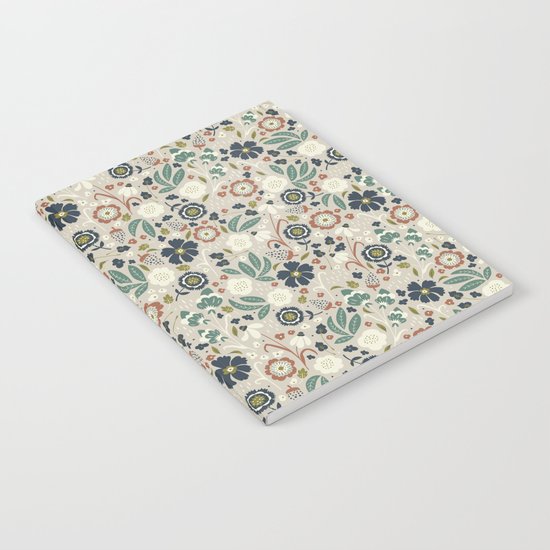 Flourishing Florals (Light-Green) Notebook