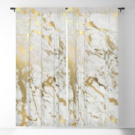 Gold marble Blackout Curtain