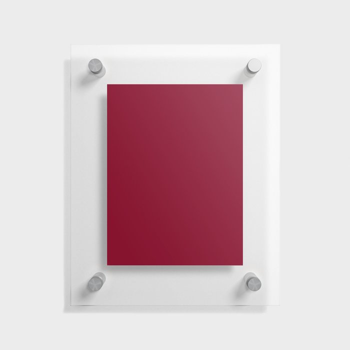 Burgundy Solid Color Floating Acrylic Print