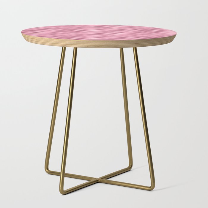 Pink Metallic Shimmering Texture Side Table