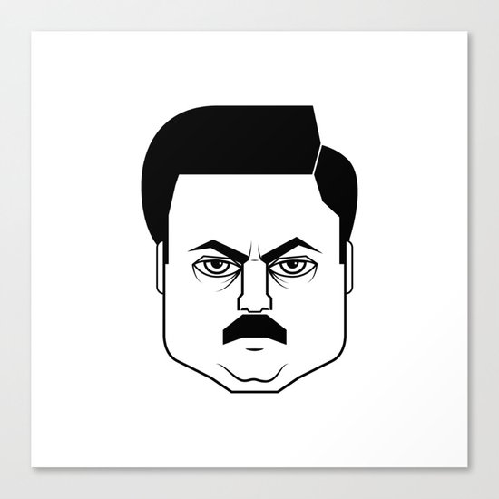 Ron Swanson Canvas Print