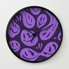 Amethyst Melted Happiness Wall Clock