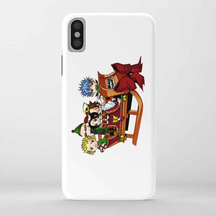 Nana - Black Stones Christmas iPhone Case by SpaceMonolith
