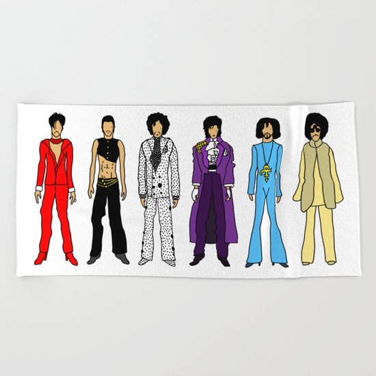 Purple Power Outfits Beach Towel