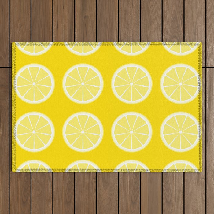 Lemon Pattern Outdoor Rug